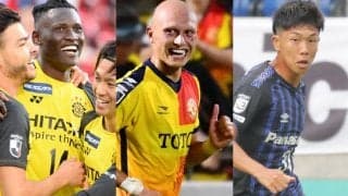 8月はゴール量産の3名が月間MVPに！柏FWオルンガ、北九州FWディサロ燦シルヴァーノ、G大阪U-23のFW川﨑修平が受賞《KONAMI月間MVP》