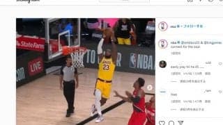 【NBAバズ動画解剖】レブロン豪快アリウープを演出した計算「頭の中に4、5つの予測が…」