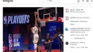 【NBAバズ動画解剖】「ボルトみたいな歩幅」と驚愕　「幻惑ステップ→豪快ダンク」の規格外プレーを解剖
