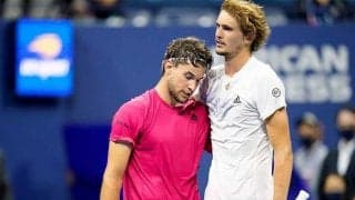 涙の大逆転V逸　ズベレフ、試合後は気丈にティエムを称賛「最高のバトルだったよ」