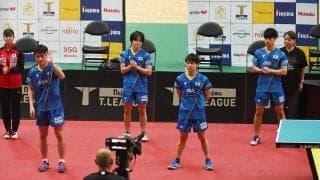 卓球オールスターついに開幕！第1試合は日本代表選抜 張本が勝利！
