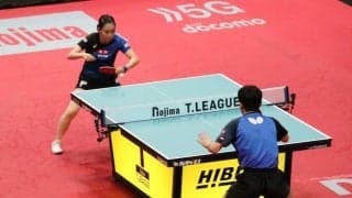 【速報】石川佳純vs張本智和で開幕　日本代表男女対決＜オールスタードリームマッチ＞