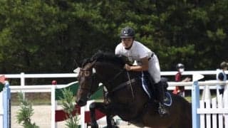 【馬術部】　団体は６位に終わるも、下級生を中心に上位入賞