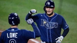 【MLB】筒香嘉智、27打席ぶり豪快8号ソロ！　153キロ速球を右翼ポール際へ