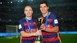 イニエスタがバルセロナで4シーズンを共にしたスアレスにメッセージ「バルサにとって欠かせない選手」