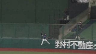 「かっこよすぎんか？」西武金子のフェンス激突“大の字”好捕にファン称賛