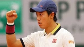 全仏OP初戦突破の錦織「さすがにきつかった」。異例の秋開催で悪天候もGS復帰戦で勝利