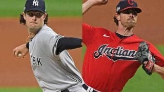 【MLB WCシリーズ】342億円コールが圧巻13奪三振、ヤ軍地区S進出王手　投手3冠ビーバーは7失点KO