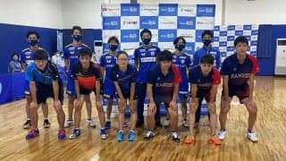 岡山リベッツ、地元高3とドリームマッチ　主将・上田仁「卓球ができる有り難さ痛感」