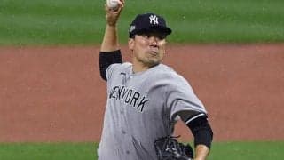 【MLB WCシリーズ】田中将大、初回にいきなり4失点…　雨で試合開始遅延＆初回途中に33分中断の不運