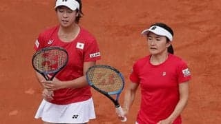  青山/柴原ペア 圧勝で初戦突破 