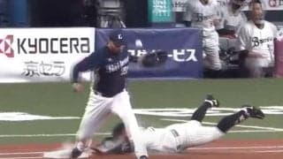 「なんやこの貫録」　昭和の香り漂うオリ新人、地面めり込む“減速ヘッスラ”が話題