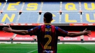 バルサ新加入デスト メッシの為にも全力でプレー「肺の酸素を使い果たす」