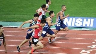 桐生祥秀、10秒27で6年ぶり2度目V　ケンブリッジに0秒01差激走で「日本最速」奪回