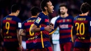 ずっとバルセロナのターン！相手をボールに触らせない美しいパスワークからネイマールがフィニッシュ【チーム・ゴールズ】