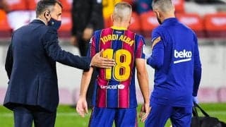 バルサDFアルバが右足ハムストリング負傷　25日のクラシコ出場微妙か