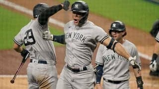 【MLB 地区S】ヤンキース、スタントン豪快満弾で先勝、15安打9得点でレイズ圧倒　筒香出場せず