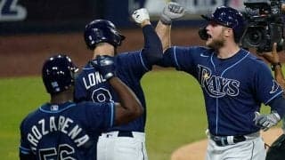 【MLB 地区S】レイズが4発7得点で雪辱、代打・筒香は不発　ヤ軍は1勝1敗で田中将大が第3戦先発