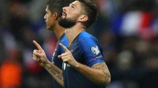 ジルーがプラティニ超え!　フランス代表通算「42」ゴールで歴代2位に浮上、1位まであと「9」