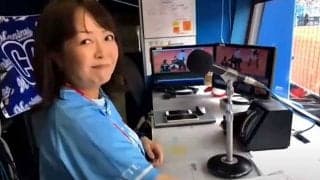 名物ウグイス嬢の舞台裏は？　ロッテ谷保さんの密着映像にファン「絶頂」