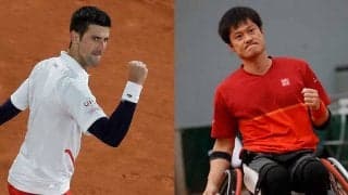 ジョコビッチが国枝慎吾戦観戦　車いすテニスに感銘「真の王者、クニエダを見てくれ」