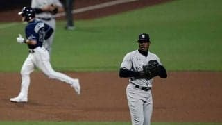 【MLB 地区S】世界最速左腕チャップマン、“因縁対決”で史上初の2年連続PO敗退被弾「ひどい気分だ」