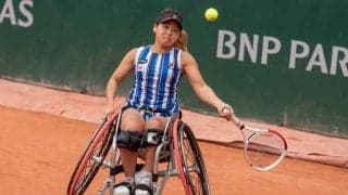 上地結衣、全仏OP日本人同士の決勝制し「とても嬉しい」。国枝慎吾も祝福