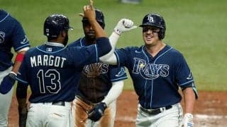 【MLB 優勝決定S】レイズが終始リード保ち2連勝　マーゴーが初回に決勝の先制3ラン、筒香は出番なし