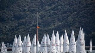 台風通過を待って1日開催。2020レーザー関西選手権