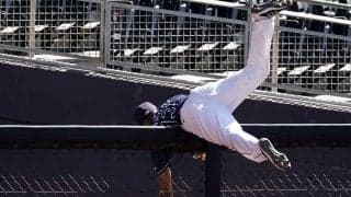 【MLB】レ軍26歳が真っ逆さまに落下　ポストシーズンの「インクレディブルな捕球」に米興奮