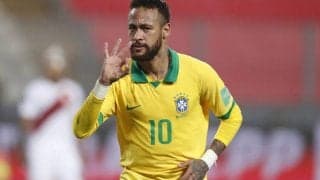 ハットトリック達成のネイマール、ロナウド氏を抜いてセレソン歴代2位に浮上