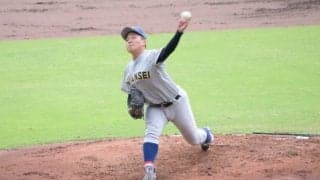【硬式野球部】石丸が１失点完投勝利で秋季リーグ戦２勝目を挙げる