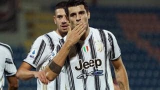 2ゴールで勝利に導いたユベントスFWモラタ「このユニフォームを着てプレーできるのは素晴らしい」