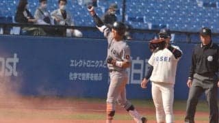 【野球】６投手による継投の末、３時間半の激闘を制す 法大①