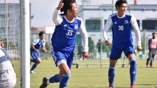　【サッカー部男子】　ＭＦ船越のゴールで追いつきびわスポ大と引き分け