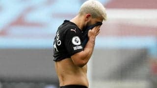 アグエロに再離脱の疑い　ペップ「ハムストリングだと思う」