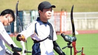 【洋弓部】　公認記録会が行われ、各々収穫を得る