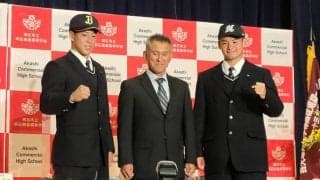 【ドラフト】ロッテ2位の明石商・中森が佐々木朗に弟子入り志願　「160キロの投げ方を聞きたい」