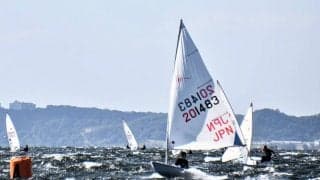 蒲郡・強風の6レース。2020レーザー中部選手権成績