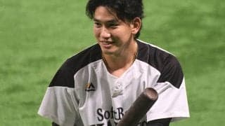 ホークス栗原、9年前に心奪われた左腕から豪快アーチ　「ワクワクしながら打席に」