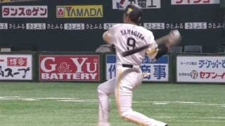 鷹・周東の速さに柳田もビックリ？　“超速”先制撃動画にファン興奮「夢のコラボ」