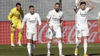 アザールが約1年ぶりの今季初ゴール!　ベンゼマもドブレーテ達成でマドリーが岡崎欠場ウエスカに快勝!《ラ・リーガ》