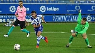 敵地で2ポイント失ったバルサ 痛恨ミスの“二番手”GKに最低評価