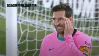 メッシの気になる行動 報告書に記載された主審の判断は...