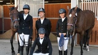 【馬術部】　全学総合団体６位で４年生引退