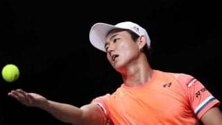 西岡良仁、3時間弱の激闘も2回戦敗退。相手のスーパーカウンターに苦笑いも