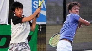  全国高3テニス 男子４強揃う 