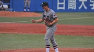 【野球】投手戦に競り負け、優勝の行方は明日へ持ち越しに 早大①