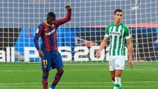 デンベレ バルサ加入後最高の数字、109分に1ゴールを奪う