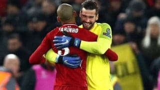 守備陣に負傷者続出のリバプール、アリソンは「もっとも重要な選手」と信じるファビーニョに期待